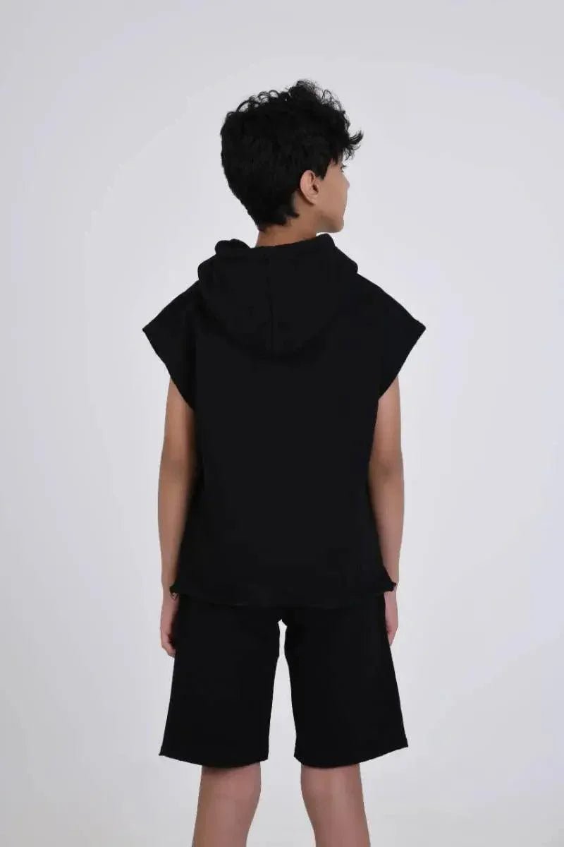 ULTRA BAD Sleeveless Hoodie Black - Kids - Bad Company